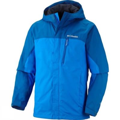 Chaquetas Columbia Pouring Adventure Plus Hombre - Azules - Chile VZO674802